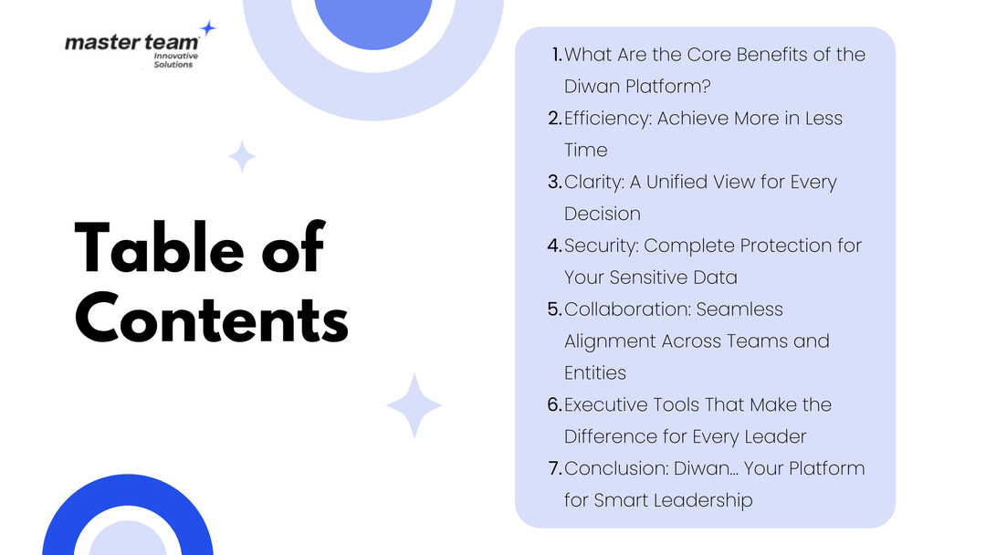 The Core Benefits of the Diwan Platform: Efficiency, Clarity, Security, and Collaboration