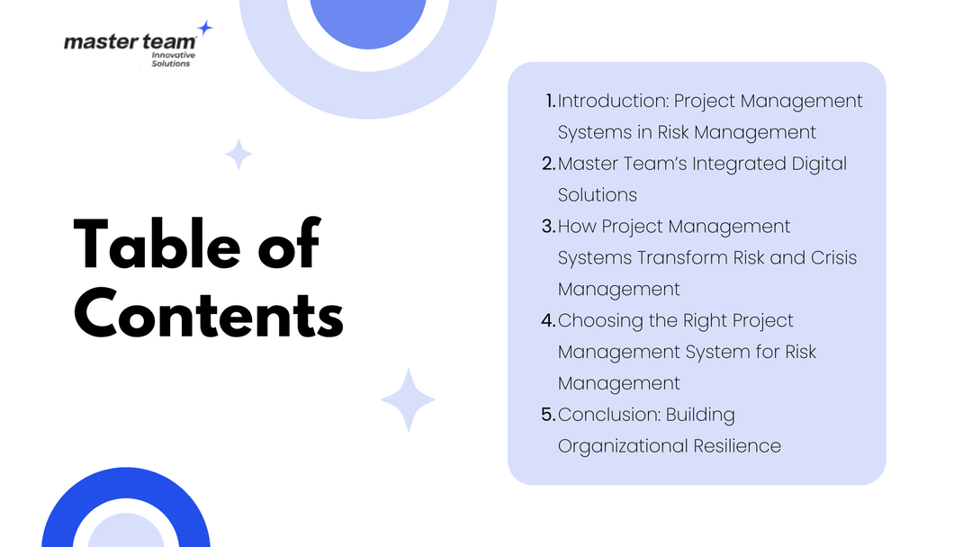 How Project Management Systems Transform Risk and Crisis Management Inside Organizations