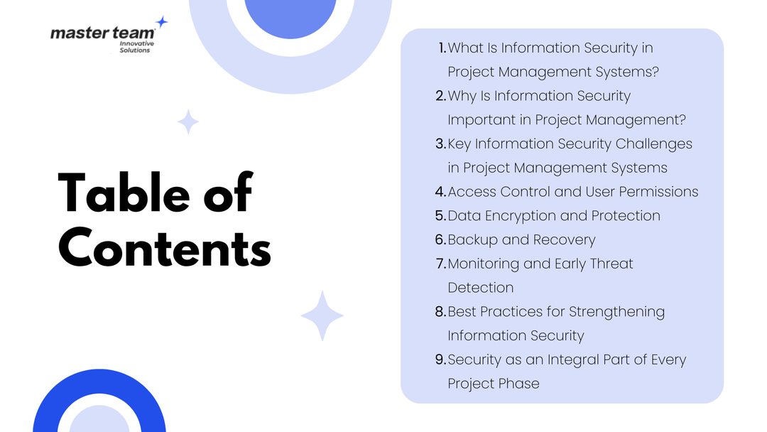 Information Security in Project Management Systems