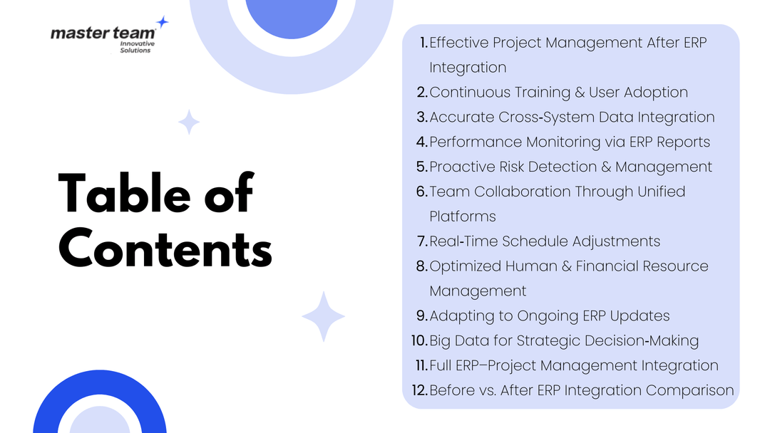 Best Practices for Project Management Post-ERP Integration